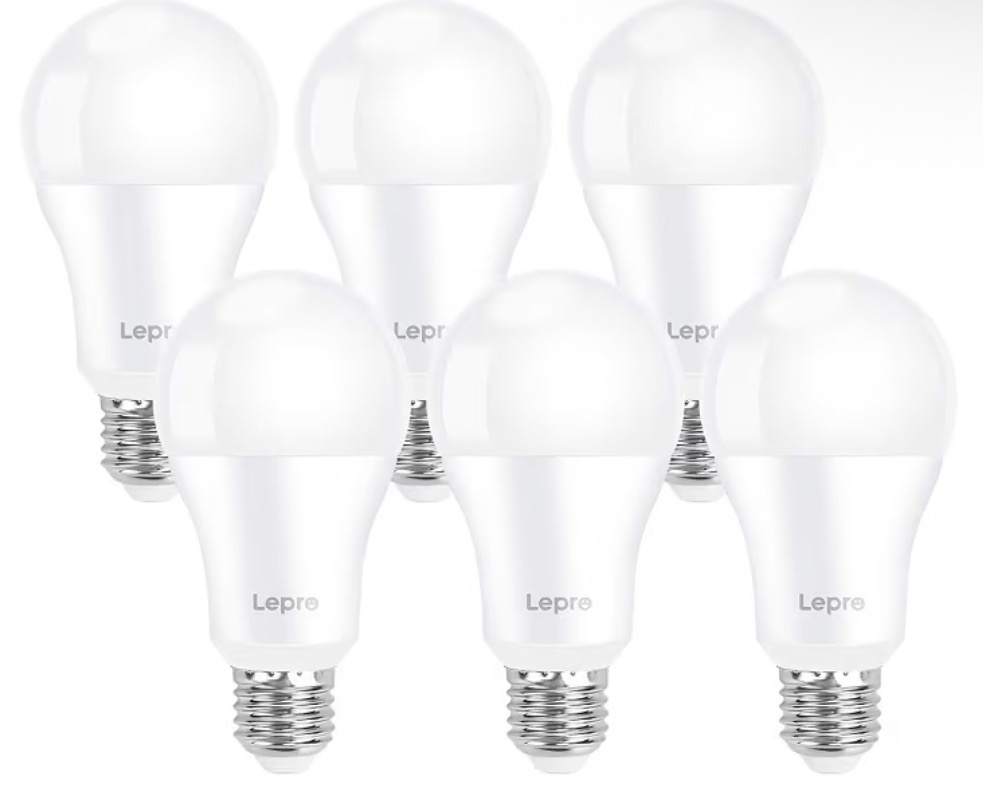 Lepro E27 Screw Bulbs 100W Equivalent, Cool White 6500K