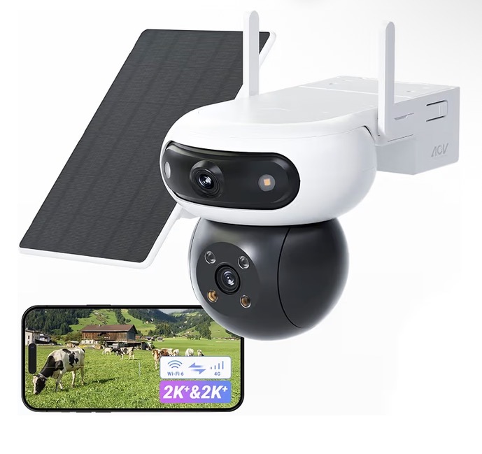 EZVIZ 4G LTE 8MP (4MP+4MP Dual Lens) Solar Powered CCTV Camera