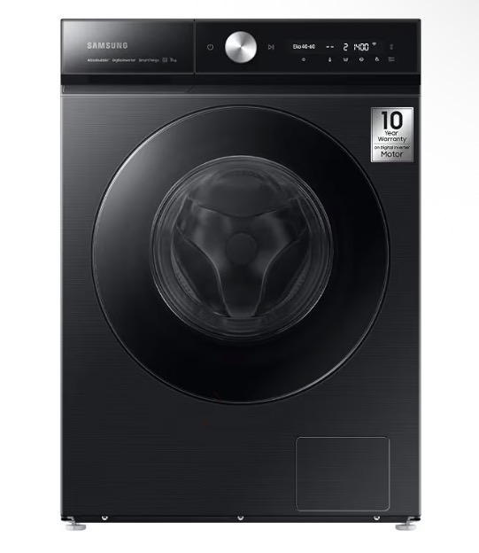 Samsung Front Load Washer 11.5kg, Black, with EcoBubble