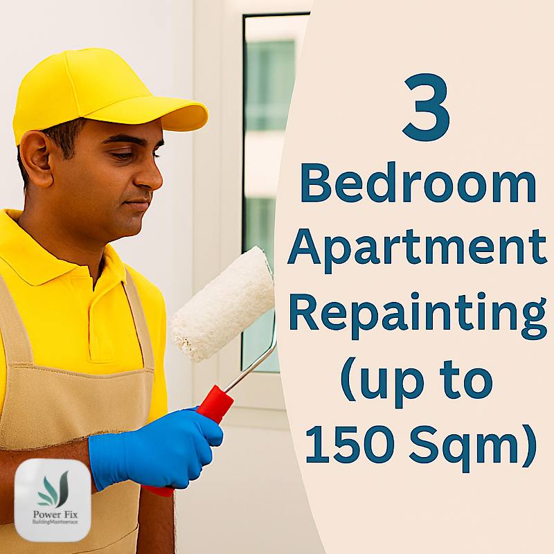 3 Bedroom Apartment Repainting (Up to 150 sqm)